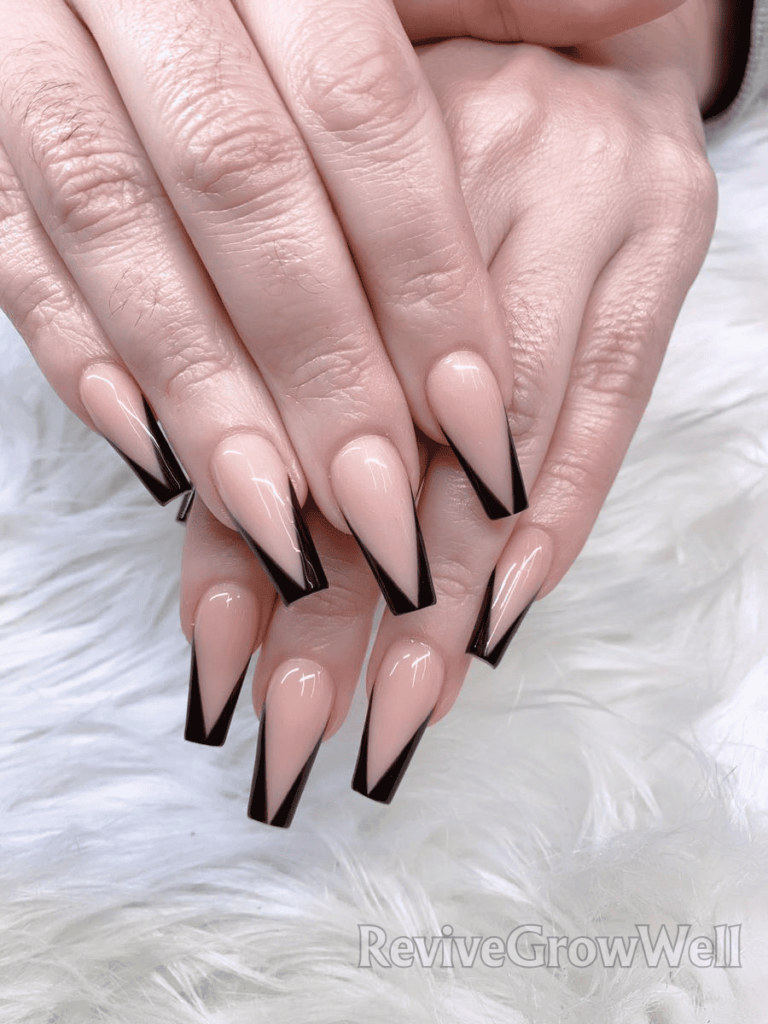 black-v-french-acrylic-design