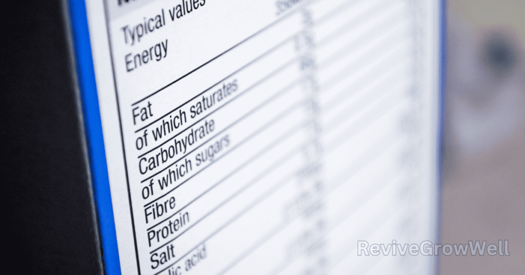 nutritional facts
