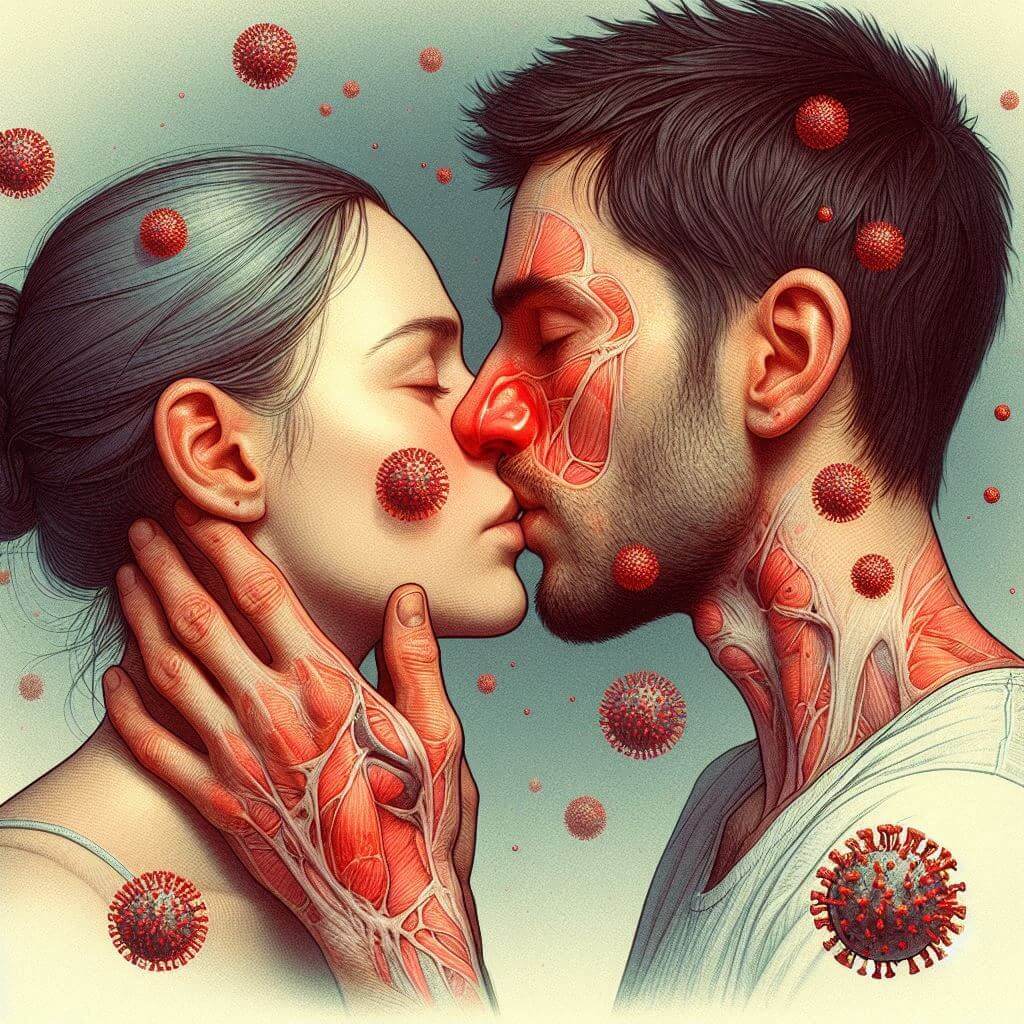 are sinus infections contagious through kissing