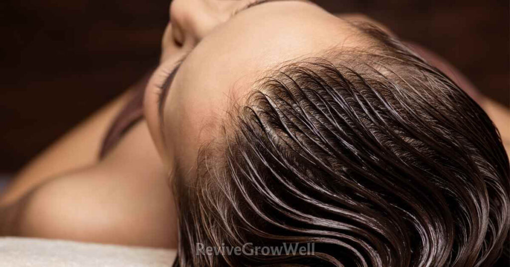 a woman had condish hair therapy